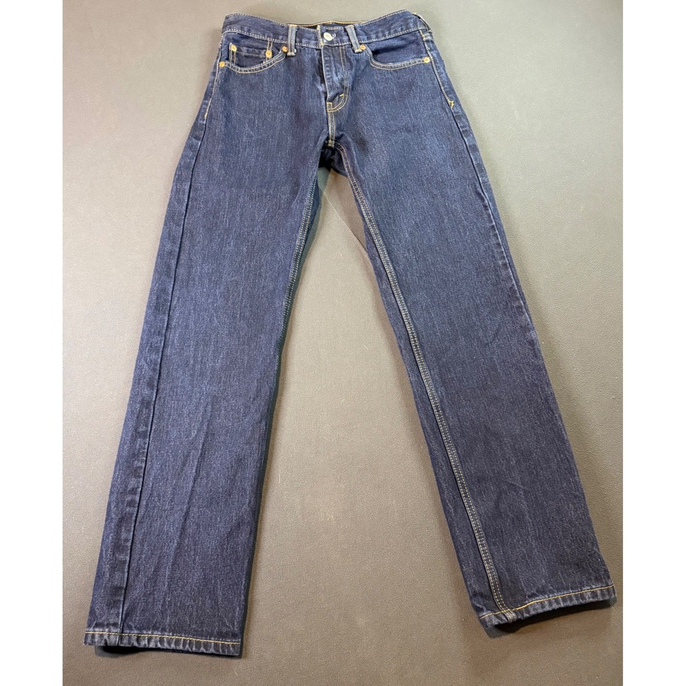 Levi Strauss Jeans 505 Regular Fit Dark Wash Mens W30 L32 Zip Fly